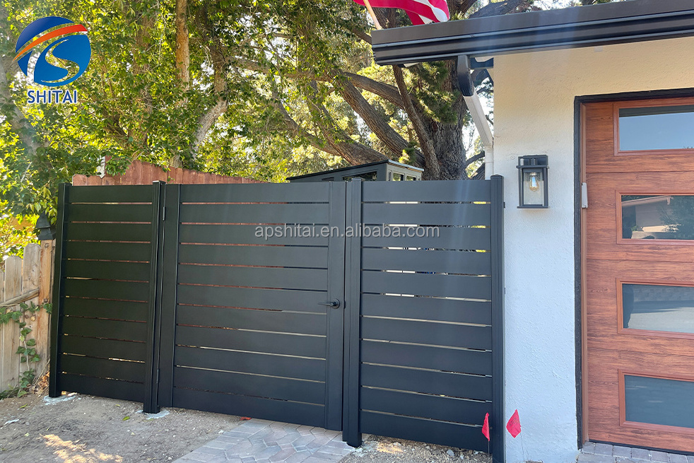 security commercial aluminium fence gate private backyard aluminum door aluminum new style gate design for house