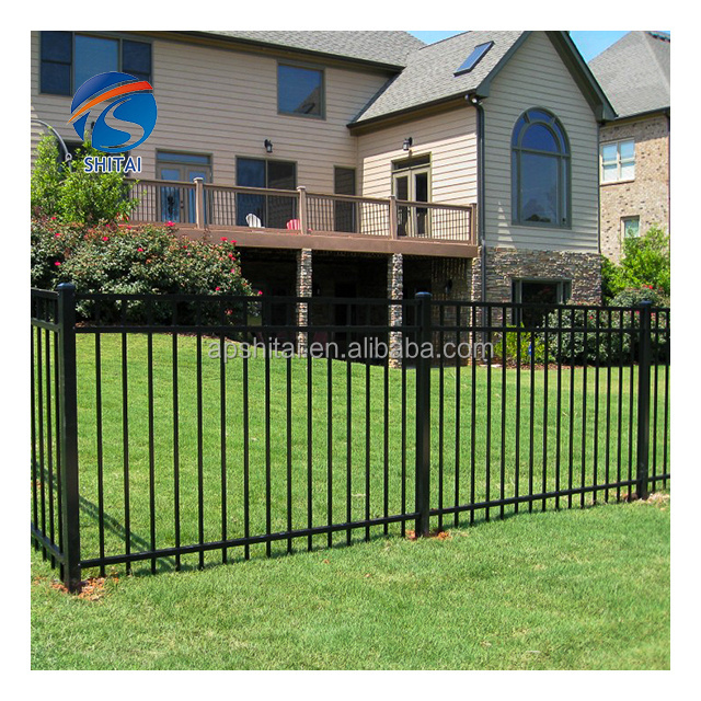 Hot sale factory price high quality easy assembled galvanized garden steel picket fence for house