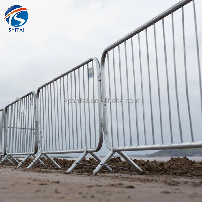 outdoor security removable fence panel galvanized fence easily assembled construction sites crowd control fence