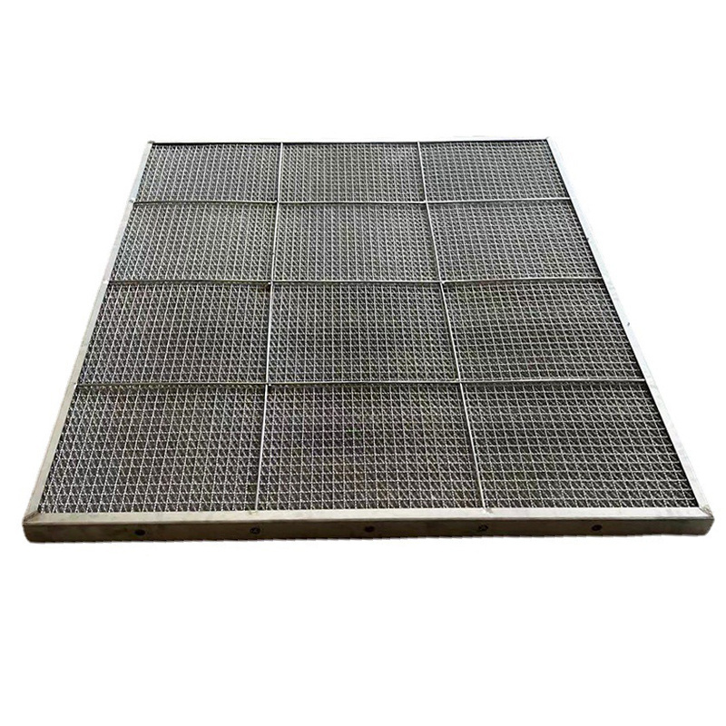 Custom multi-layer stainless steel metal mesh plate oil fume oil mist dustproof air filter