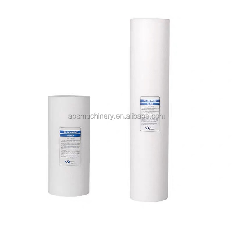 5 10 20 30 40 Inch 1 3 5 10 Micron Yarn Cartridge Filter PP Melt Blown Filter Cartridge for Water Treatment Sediment cartridge