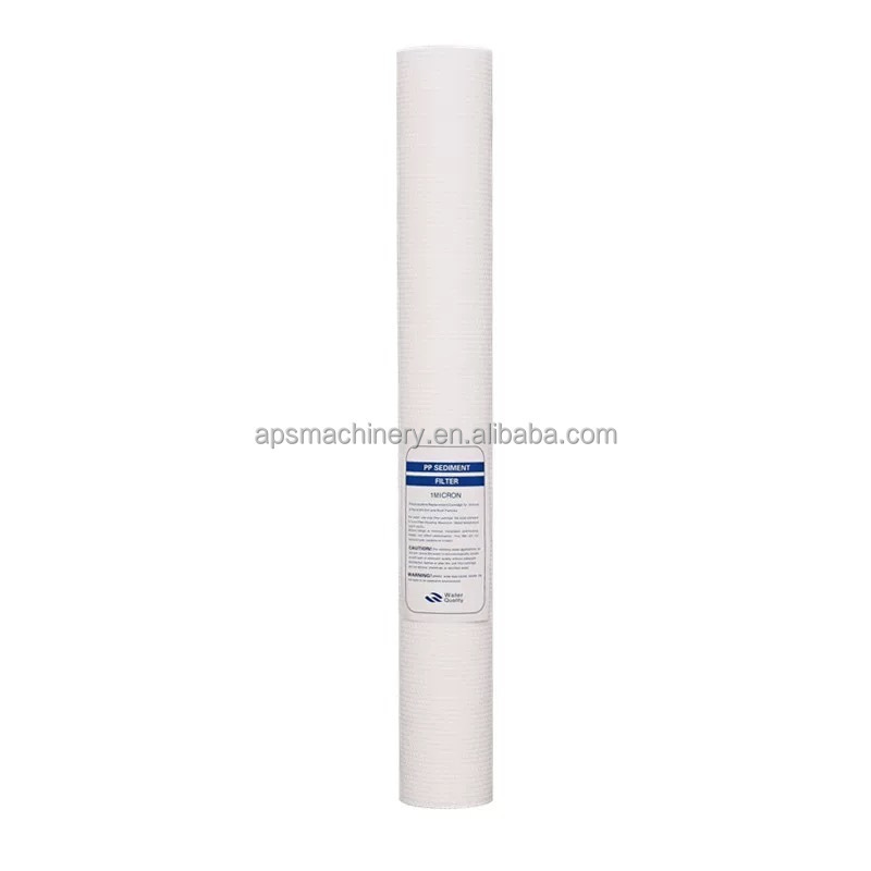 5 10 20 30 40 Inch 1 3 5 10 Micron Yarn Cartridge Filter PP Melt Blown Filter Cartridge for Water Treatment Sediment cartridge