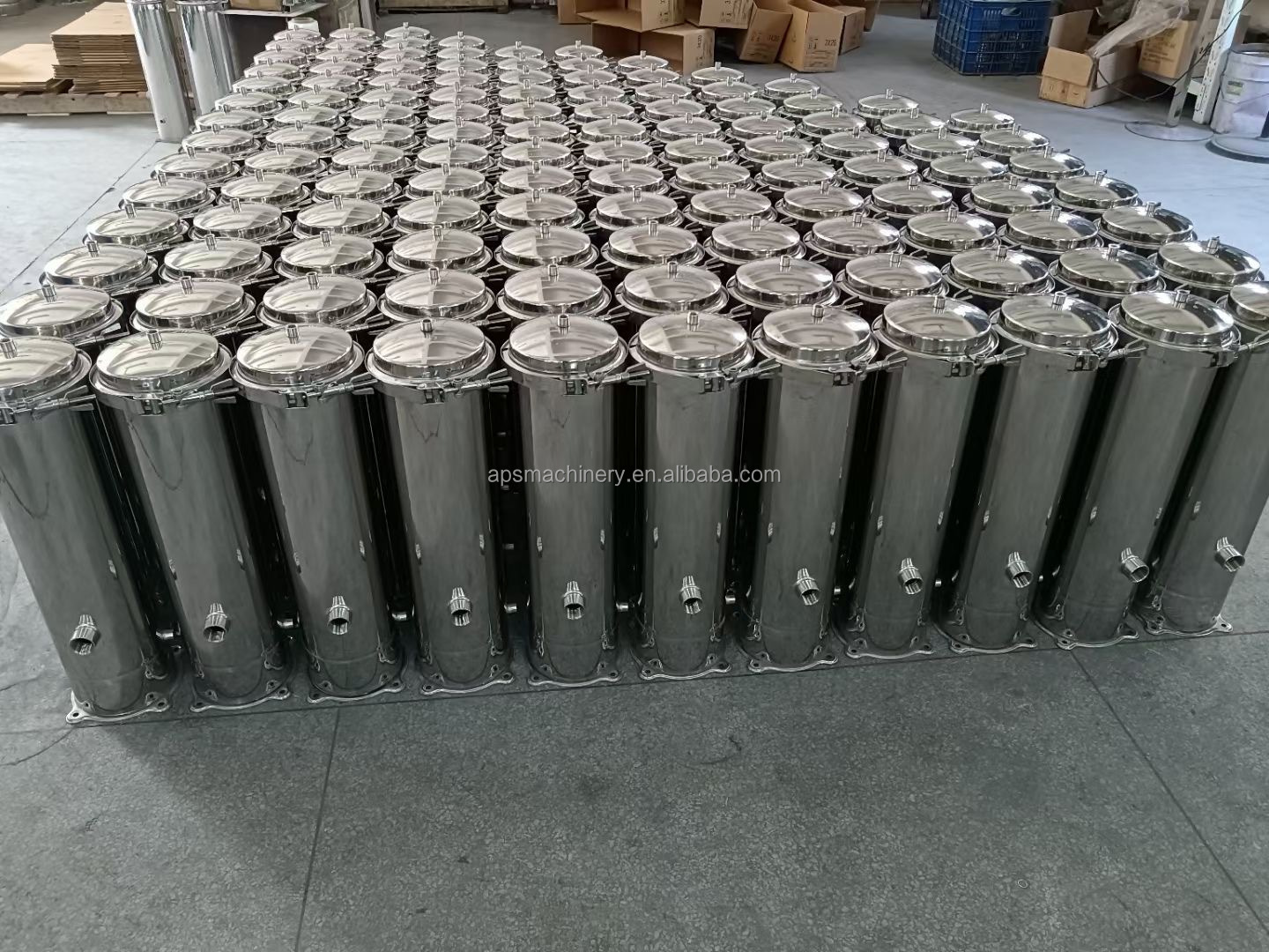 SS304 316L Stainless Steel high flow bag filter Basket washable bag filter housings for industrial water treatment water filter