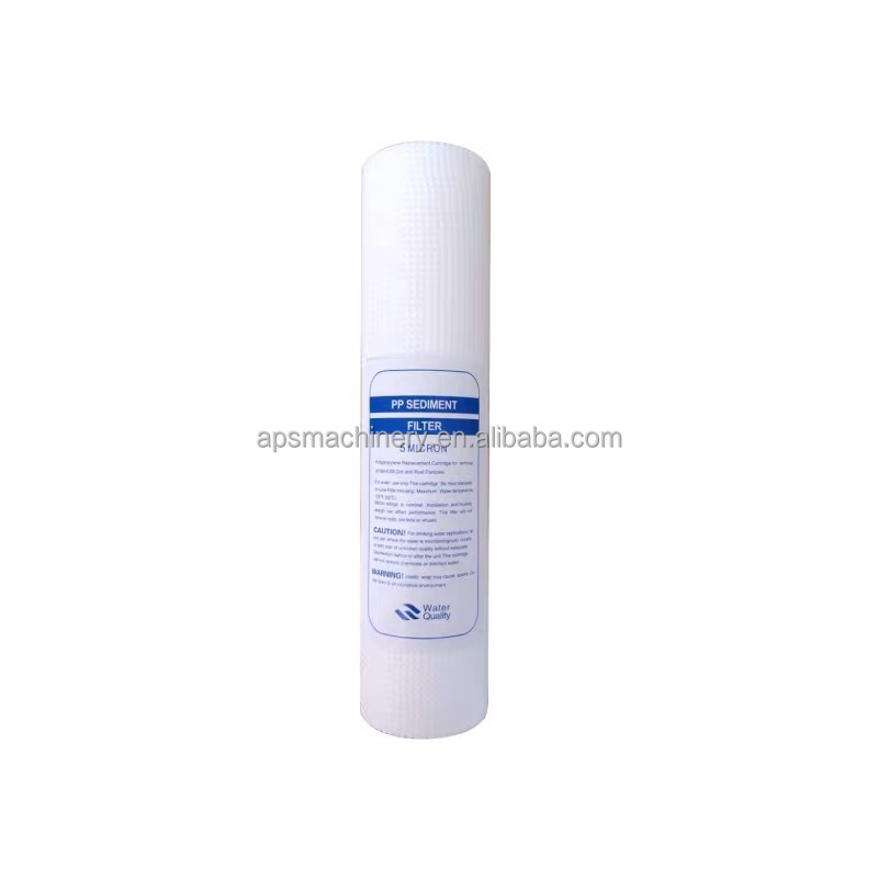 5 10 20 30 40 Inch 1 3 5 10 Micron Yarn Cartridge Filter PP Melt Blown Filter Cartridge for Water Treatment Sediment cartridge