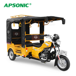 150cc Cheap taxi motor business Passenger trike Three Wheel Taxi bike of APSONIC Taxi tuk tricycles for Africa