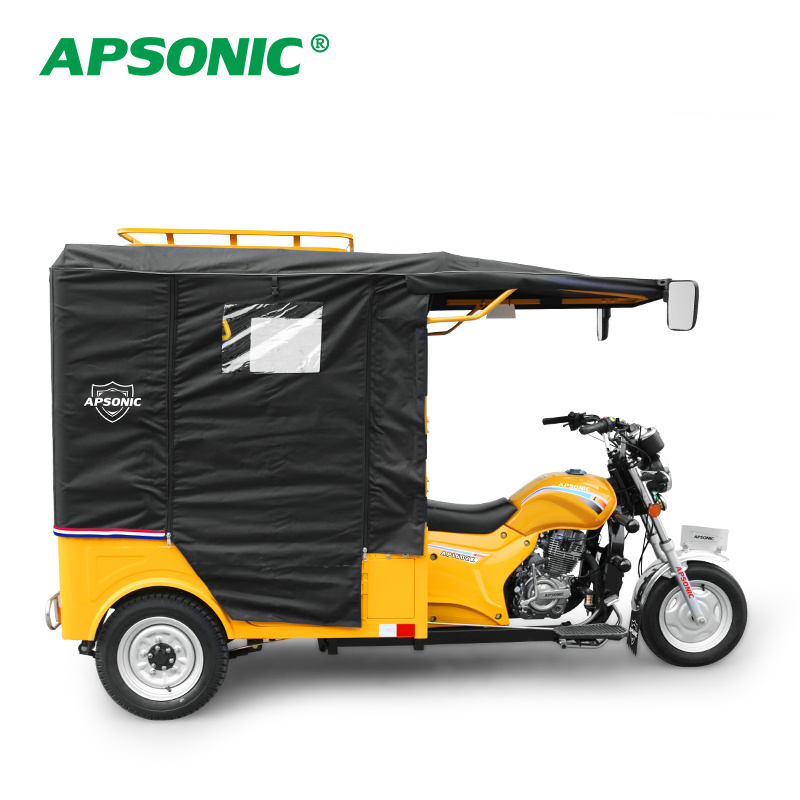 150cc Cheap taxi motor business Passenger trike Three Wheel Taxi bike of APSONIC Taxi tuk tricycles for Africa