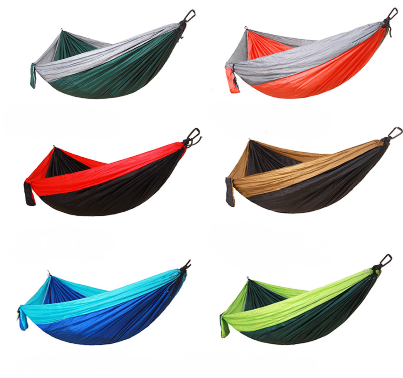 APF001 hot selling outdoor camping nylon camping hammock 2 person