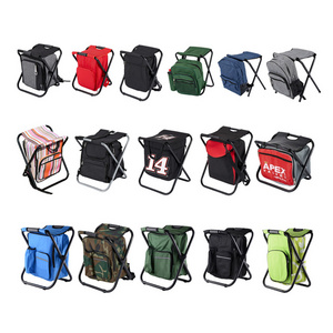 OEM Multiple Styles Selectable Portable Ultralight Folding Camping Beach Chairs Backpacking Outdoor Fishing Ice Bag Cooler Stool