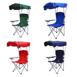 APC046 Silla Plegable Custom New Lightweight  Folding  Outdoor Portable Aluminum Sea Beach Camping Chair With Canopy