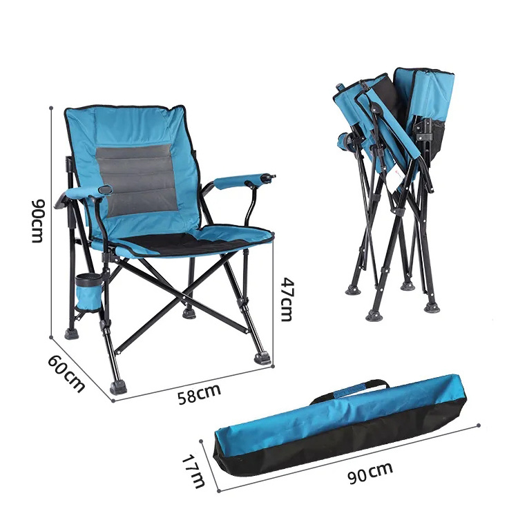 OEM Liegestuhl Strandstuhl Silla De Playa Kamp Sandalyesi 5.9kg Adjustable Backrest Outdoor Folding Fishing Camping Beach Chairs