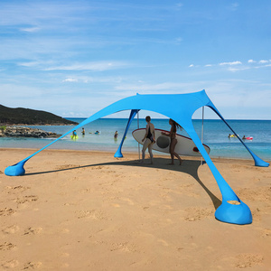 Shade Tent Portable Windproof Sun Shade Beach Outdoor Camping Waterproof Custom Beach Canopy Shade Tent