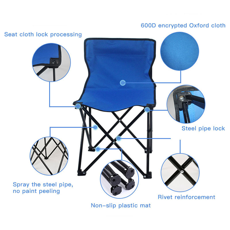 Sillas De Playa  Wholesale Lightweight Foldable Beach Field Outdoor Chair Folding Picnic Fish Chair Kids  Camping Chair