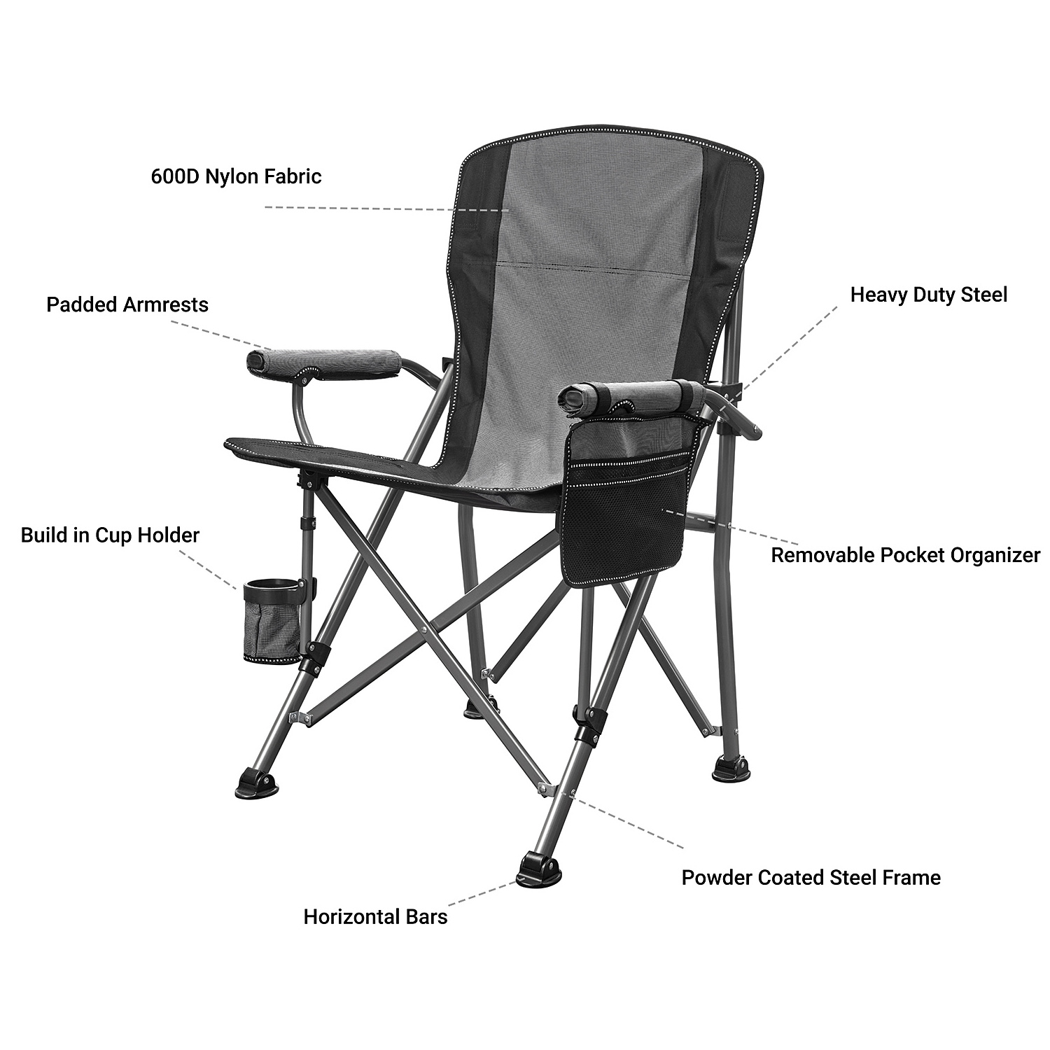 Custom Campingstuhl chaise de 4.5 KG Portable Travel Picnic Foldable Outdoor Lounge Fishing Folding Camping Garden Beach Chairs