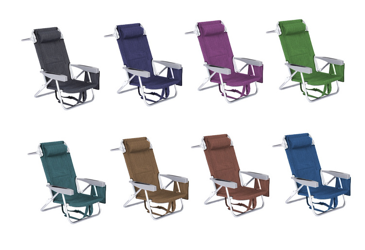 OEM Chaise De Plage Strandkorb Tumbona Camper Collapsible Aluminium Outdoor Recliner Folding Fishing Camp Garden Beach Chair