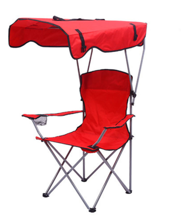 APC046 Silla Plegable Custom New Lightweight  Folding  Outdoor Portable Aluminum Sea Beach Camping Chair With Canopy