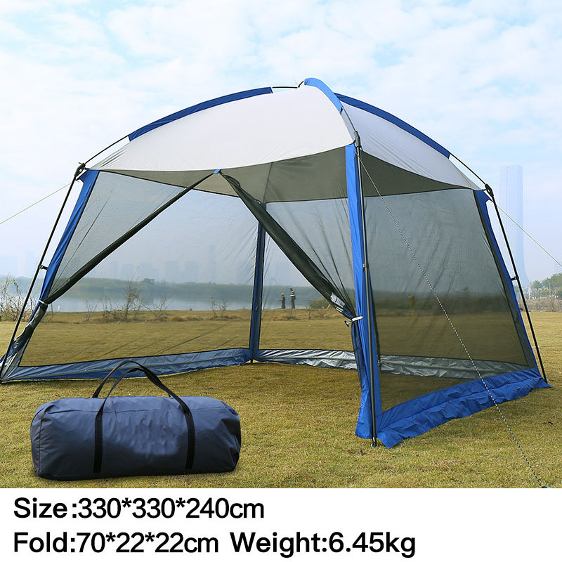 APZ173 Outdoor Sunshade Fishing Sunscreen Pergola Big Size UV Proof Roof Gazebo Mosquito Net Beach Camping Awning Tent