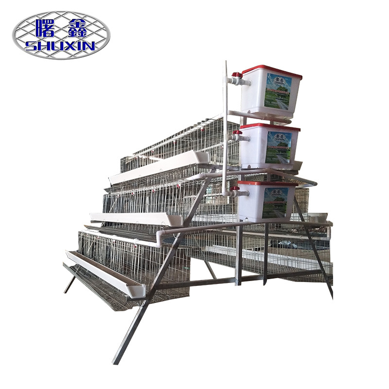 5000 Layers Poultry Farm Design Use Galvanized Semi Automatic Layer Chicken Cage H Type or A Type Battery Cage for Sale