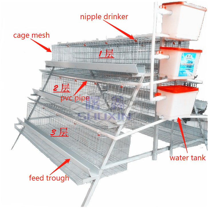 poultry farm laying hens used layer battery chicken cage