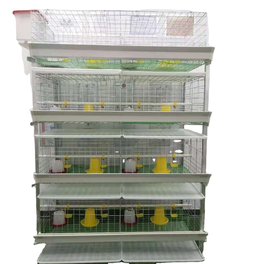 Broiler Poultry house  H Type Battery Broiler Chicken Cage for nigeria nipple drinker capacity 80 broilers