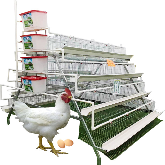 2024 Hot Sale Galvanized Battery Poultry Farm Egg Layer Chicken Cage For Hens