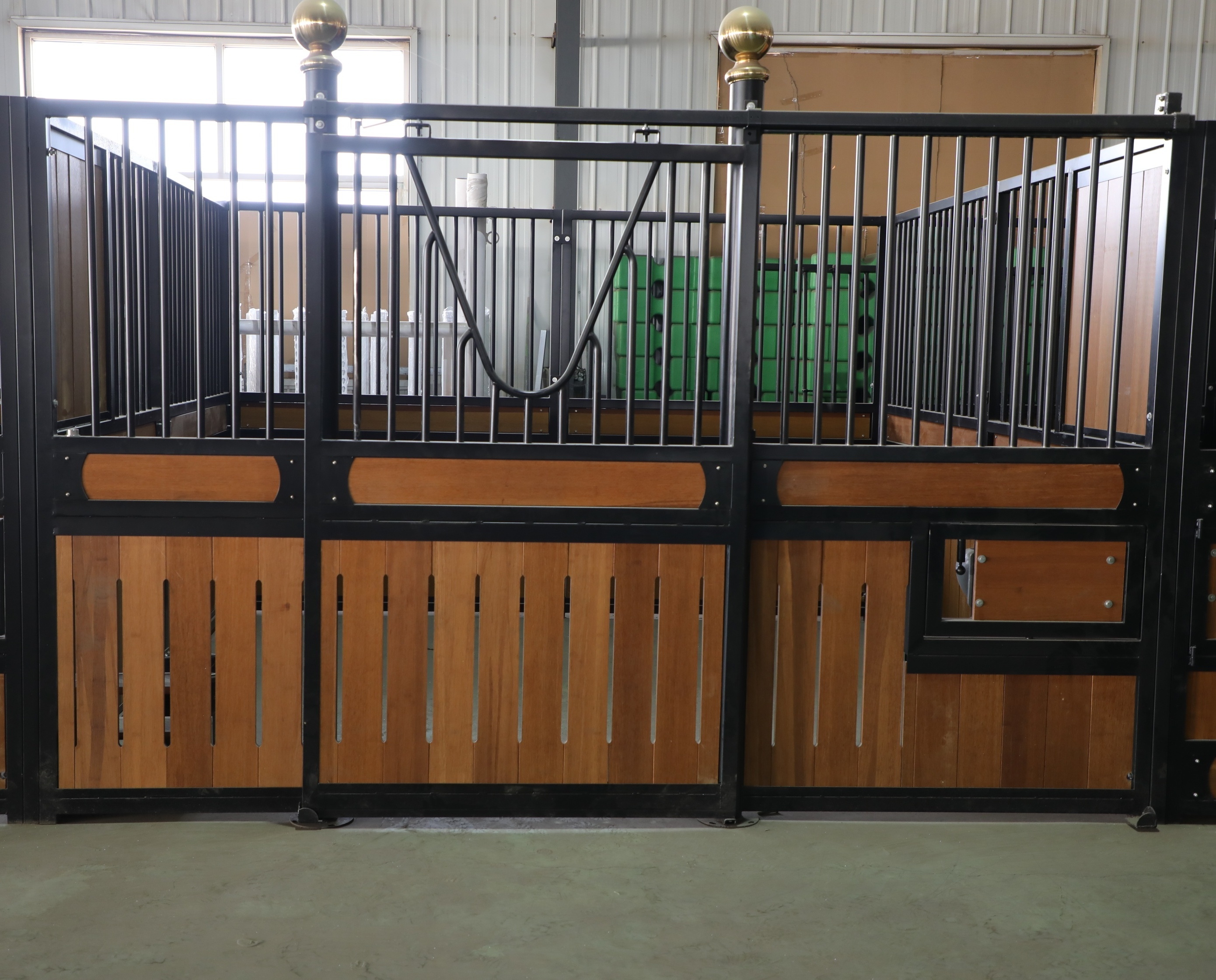 Horse prefabricated horse stables swing horse stall doors for sale