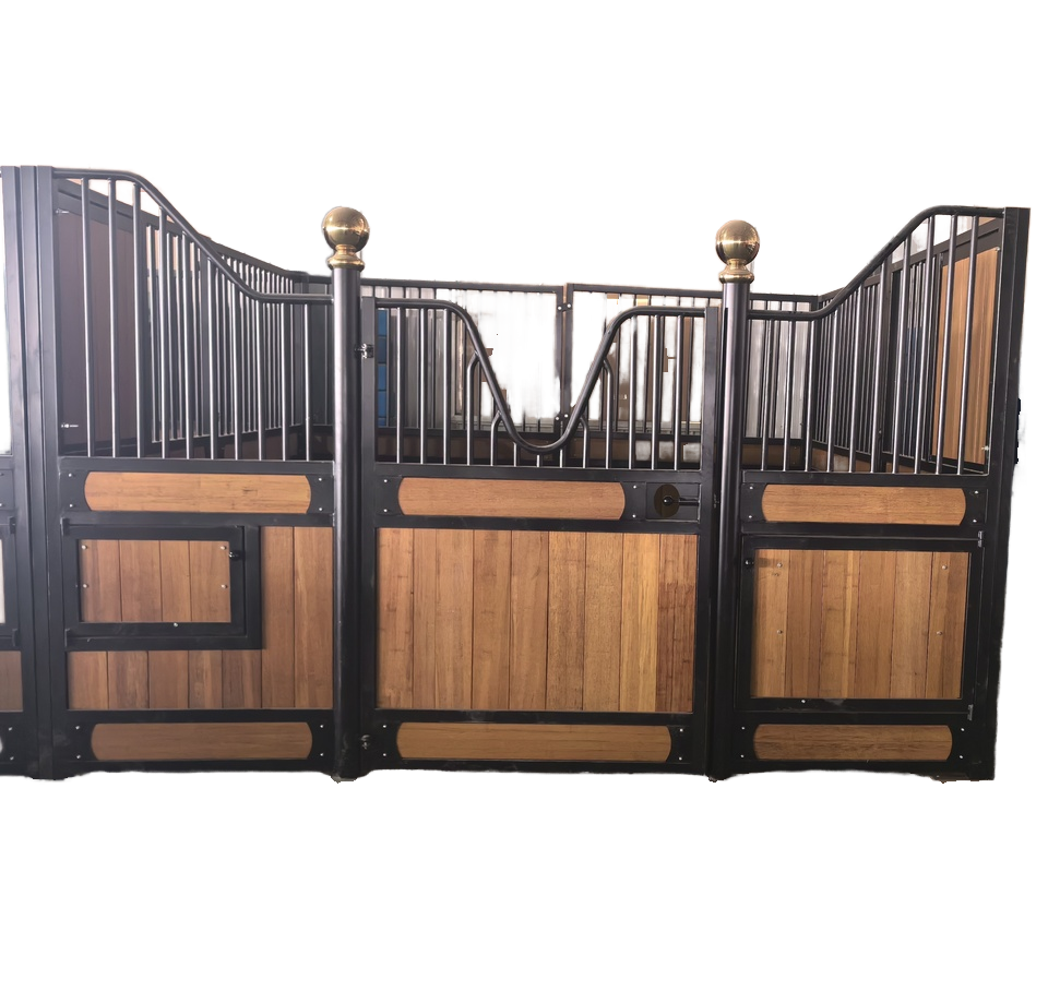 Equine equipment Horse Box With Hinged Door steel panels bamboo horse stable horse modular barns