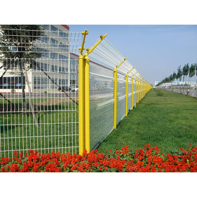 Metal Garden Fence Panel 3D Curved Welded Wire Mesh Fence