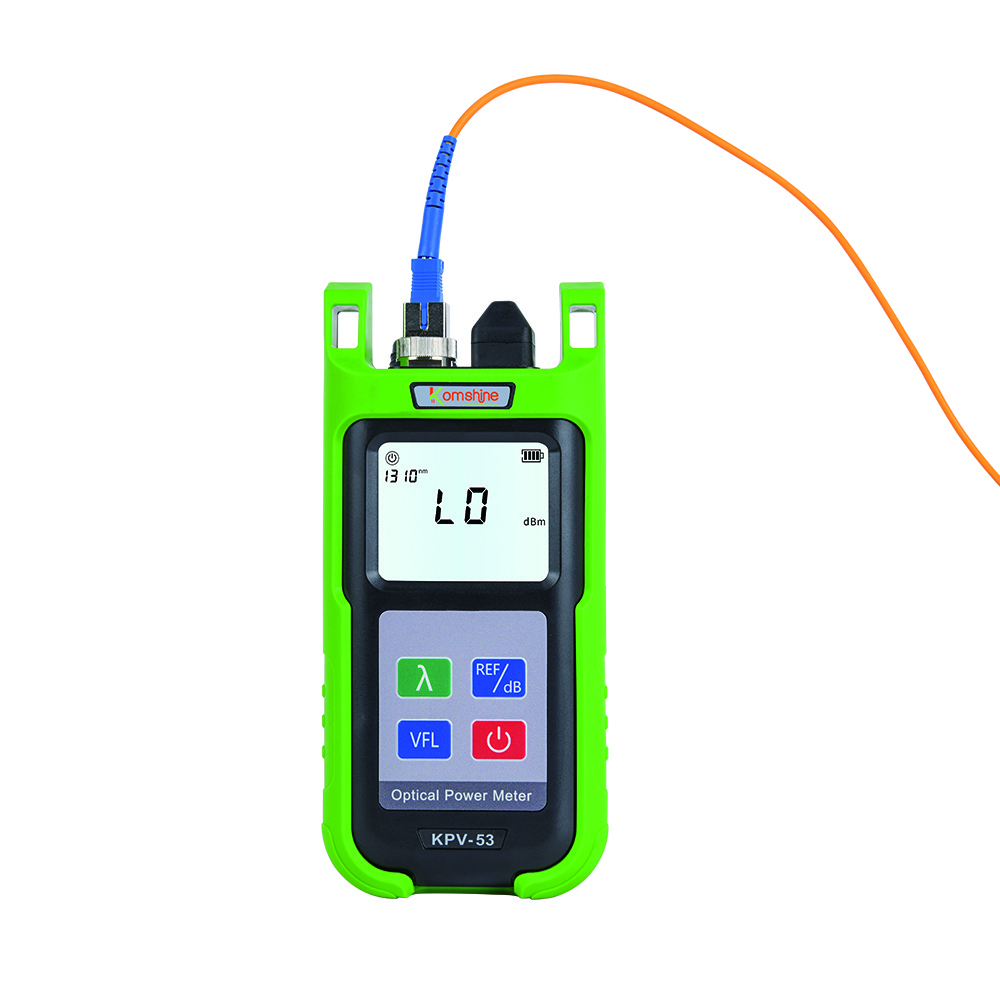 Fiber Optic Power Meter with FC/Sc/LC Adapters for PC/Upc/APC Connectors with VFL