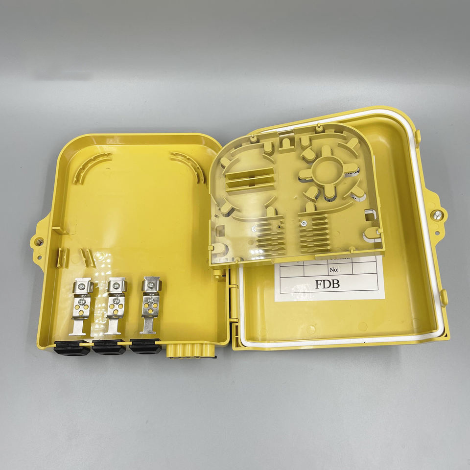 8 Port Plastic Fiber Optic Termination Box 8 Core Ftth Aerial Terminal Box Spliced Waterproof Fiber Optic Distribution Box