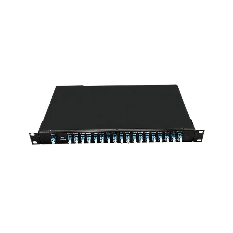 16CH 18CH 1210nm-1610nm Mux Demux 1U Rack Mounted Type Dual Fiber CWDM with LC SC Connector Rack 1u optical fiber communication