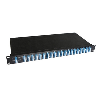 16CH 18CH 1210nm-1610nm Mux Demux 1U Rack Mounted Type Dual Fiber CWDM with LC SC Connector