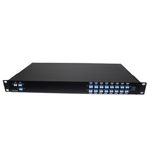 4 8 16 18 channel WDM CWDM DWDM Mux Demux Module, 1U Rack Mount CWDM Multiplexer FWDM Splitter Device