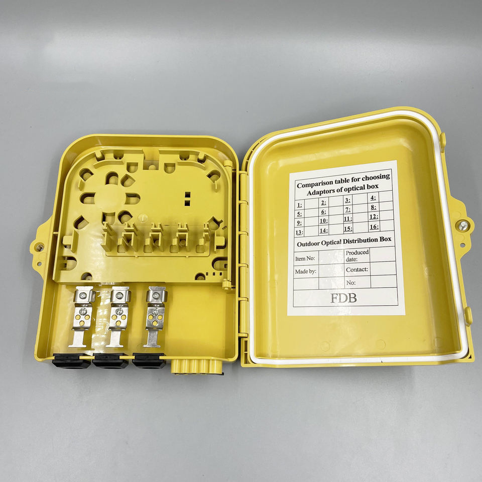 8 Port Plastic Fiber Optic Termination Box 8 Core Ftth Aerial Terminal Box Spliced Waterproof Fiber Optic Distribution Box