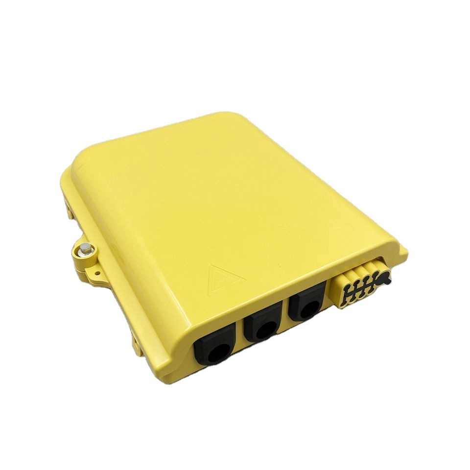 8 Port Plastic Fiber Optic Termination Box 8 Core Ftth Aerial Terminal Box Spliced Waterproof Fiber Optic Distribution Box