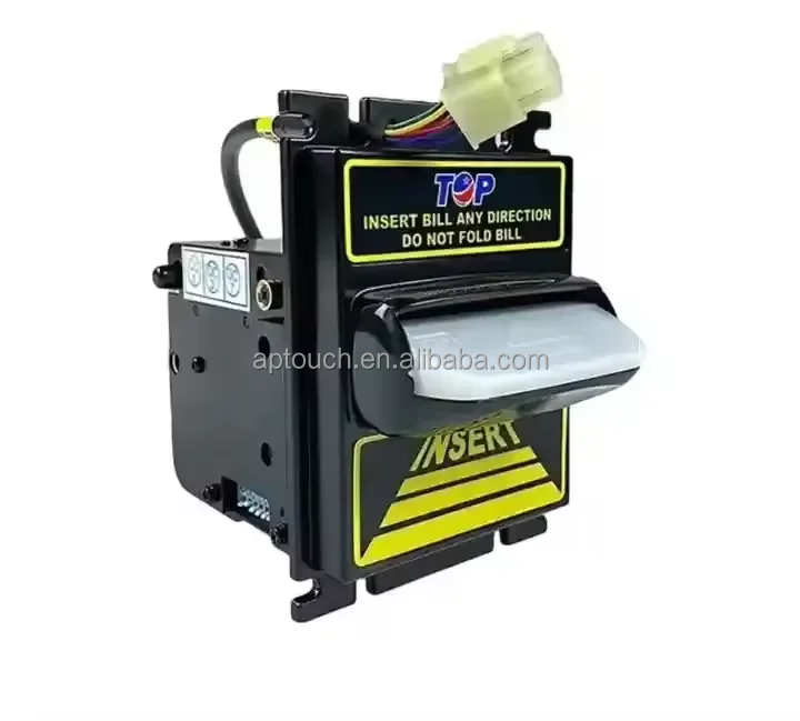 Hot sell TP70 Bill acceptor with out cash box  RS232/ Pulse Mode  work for Pot O Gold game machine