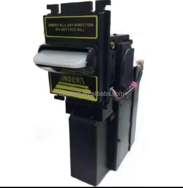 TOP TP70P5 bill acceptor with stacker box attached for game machine