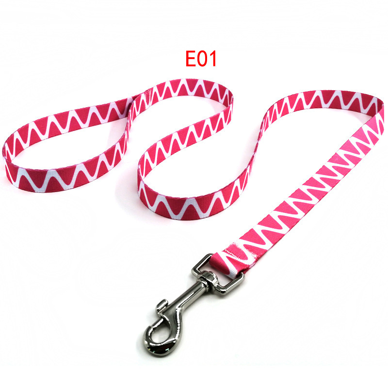 Hot selling pet products heat transfer printing pet belts dog leashes