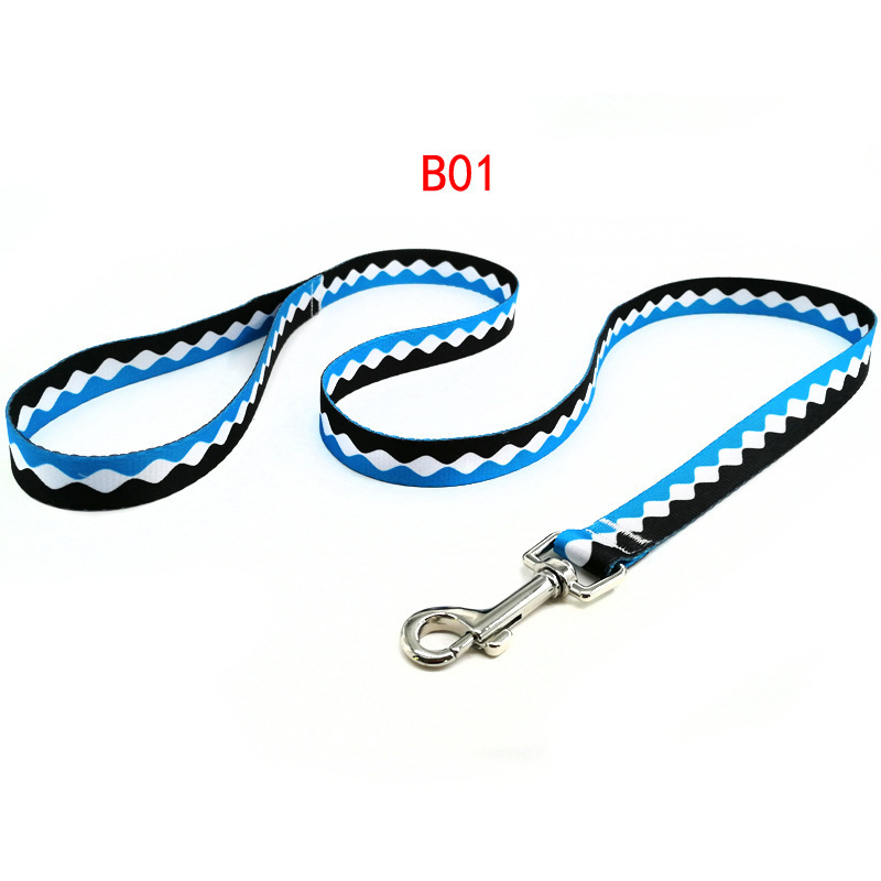 Hot selling pet products heat transfer printing pet belts dog leashes