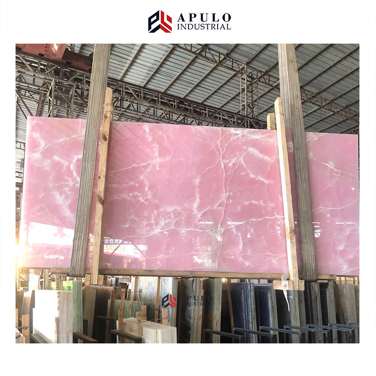 China nature crystal pink carrara table marble stone floor rose rosalia rosa aurora onyx slab vanity top bathroom tiles decor