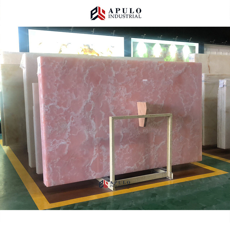 China nature crystal pink carrara table marble stone floor rose rosalia rosa aurora onyx slab vanity top bathroom tiles decor