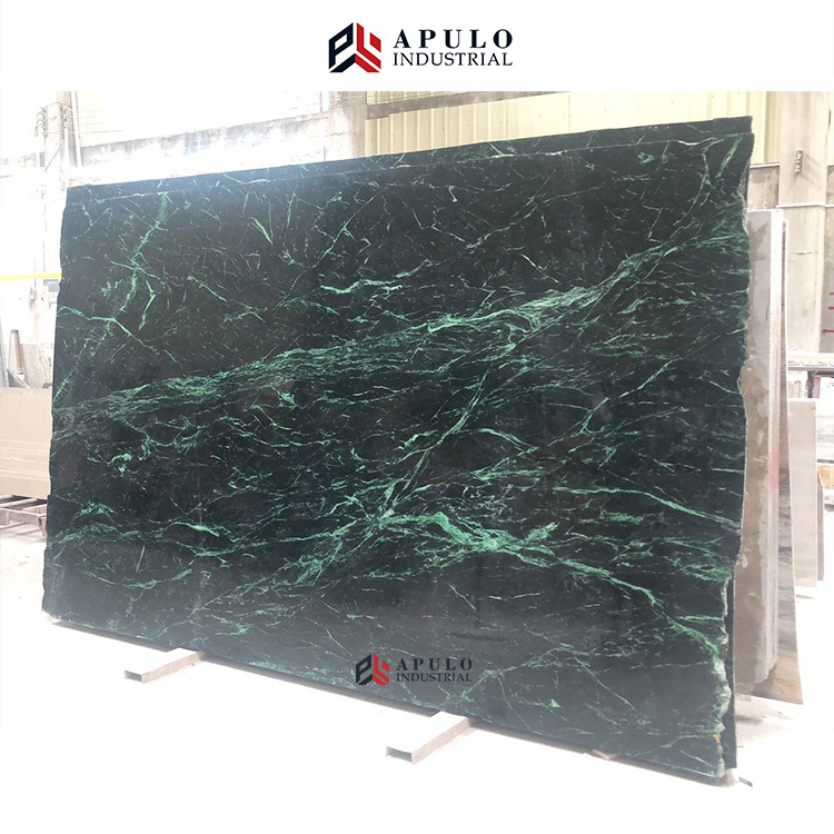 Factory direct emerald luminous green marble slab verde dark empress marble tile emperador vert guatemala Marbre Naturel marble