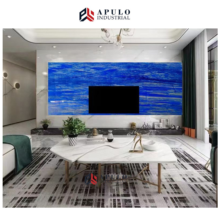 Natural Stone Marble  For House 1Premium Blue Azul Macaubas Marble Slabs and Tiles White Marble Lava Rocks Stone Veneer