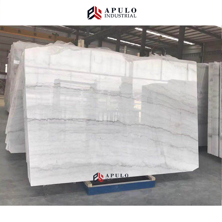 Sale Chinese China Natural Wall Living Room Floor Tile Polished Cheapest Guangxi White Grey Big Marble Slabs Suppliers Prices