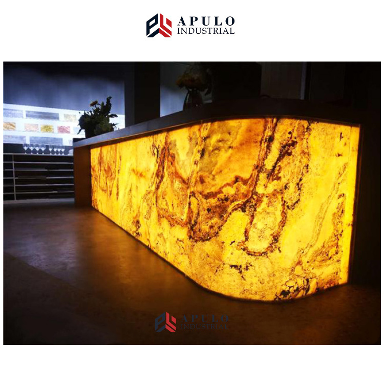 hotel house decorative orange jade onyx slab backlit onyx wall panel for sale