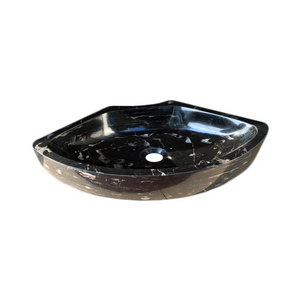 Black granite kitchen sink China natural stone sink wash hand basin bathroom corner sink