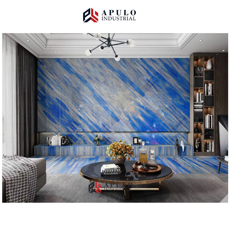 Natural Stone Marble  For House 1Premium Blue Azul Macaubas Marble Slabs and Tiles White Marble Lava Rocks Stone Veneer