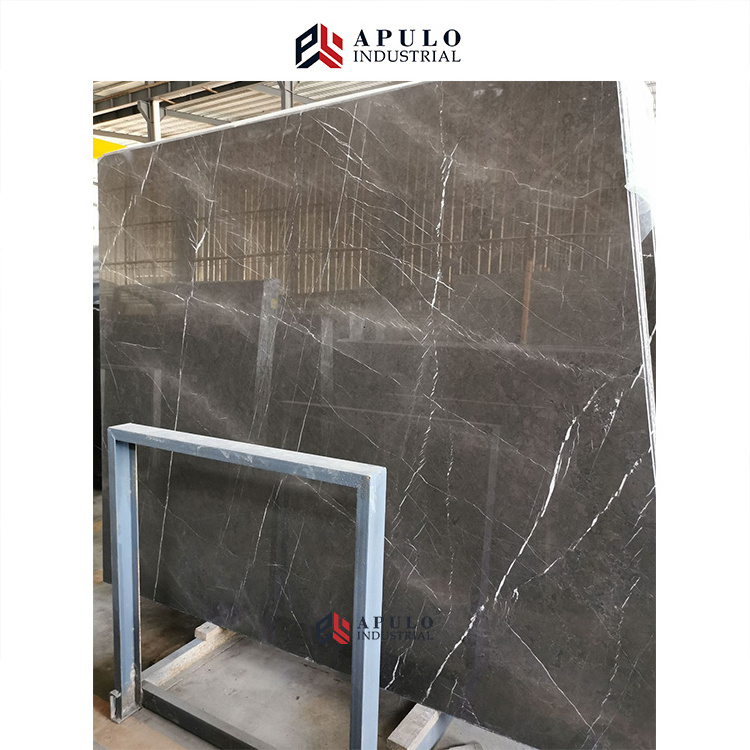 White vein dark grey pierra gris marble slab spain spider exterior cladding marquina antique modern gray marble tile onyx