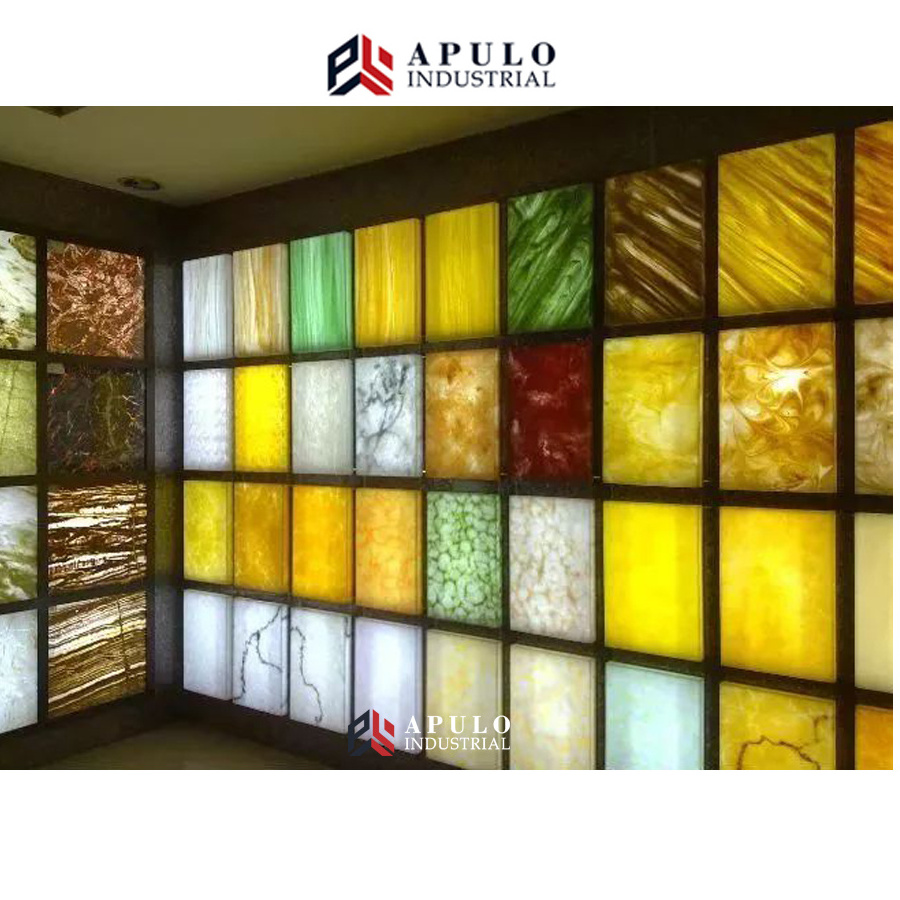 hotel house decorative orange jade onyx slab backlit onyx wall panel for sale