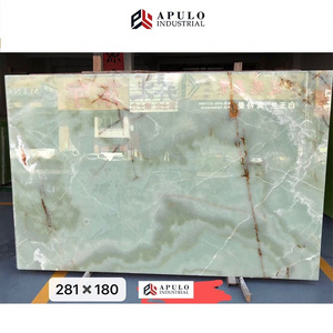 Translucent light green onyx pakistan iran green onyx marble stone slab red vein marmor onyx marbl