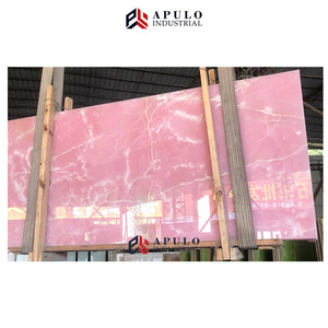 China nature crystal pink carrara table marble stone floor rose rosalia rosa aurora onyx slab vanity top bathroom tiles decor